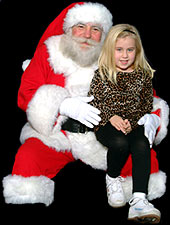 Ellie and Santa 2001